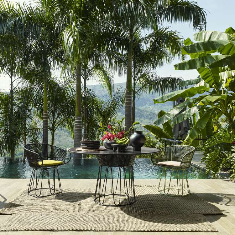 Circo Dining Chair Pillow Kissen Outdoor ames Cappuccino